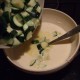 Ajoute les courgettes pré-cuites dans la préparation